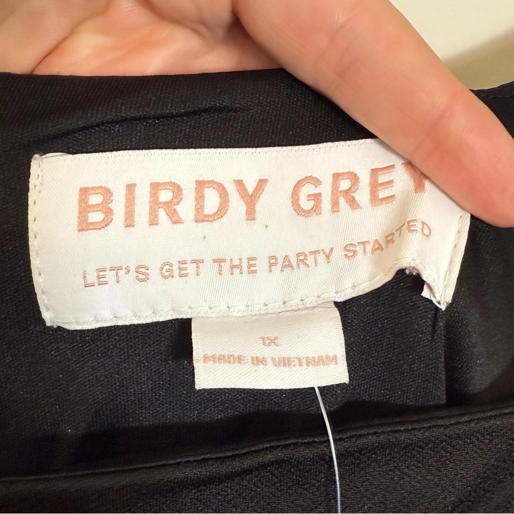 NWT Birdy Grey Alex Convertible Bridesmaid Dress Black 1X - Picture 3 of 5